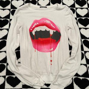 Wildfox Lips (Fangs) Sweater